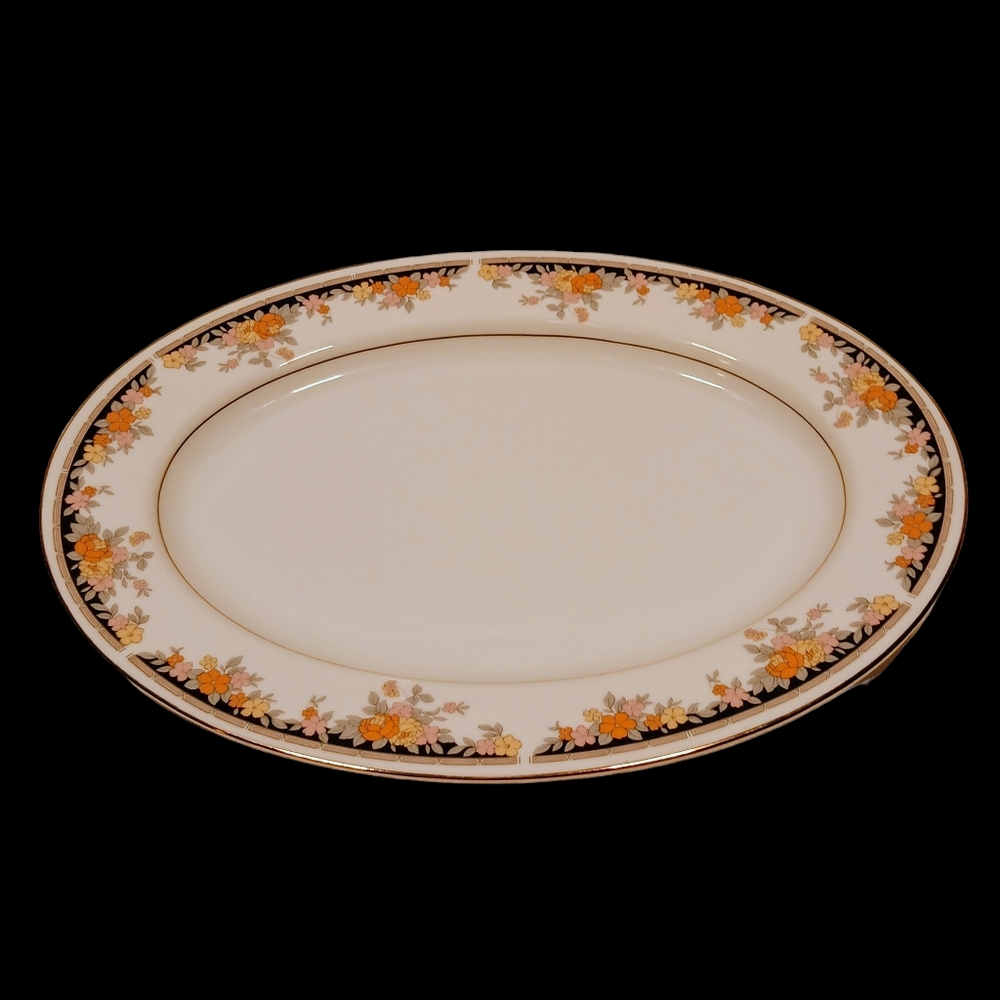 Epoch Park Manor 6502 Oval Serving Platter Japan China Dinnerware